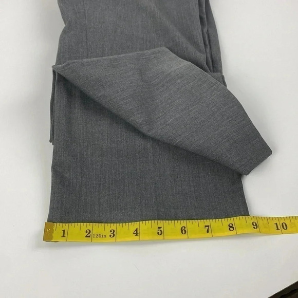 Gray mid rise slacks trouser straight leg formal office dress pants size6 - Picture 10 of 14